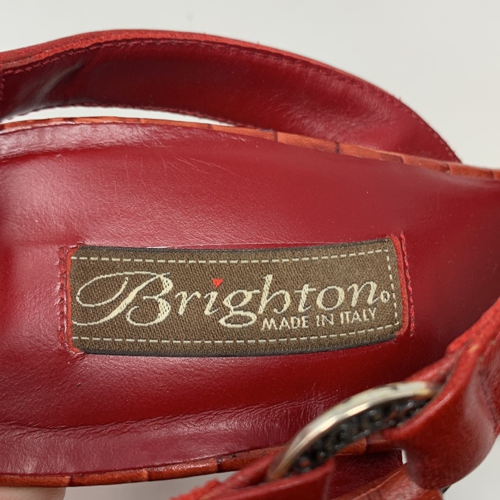 Brighton Rhodes Red pint madras heels - Picture 11 of 16